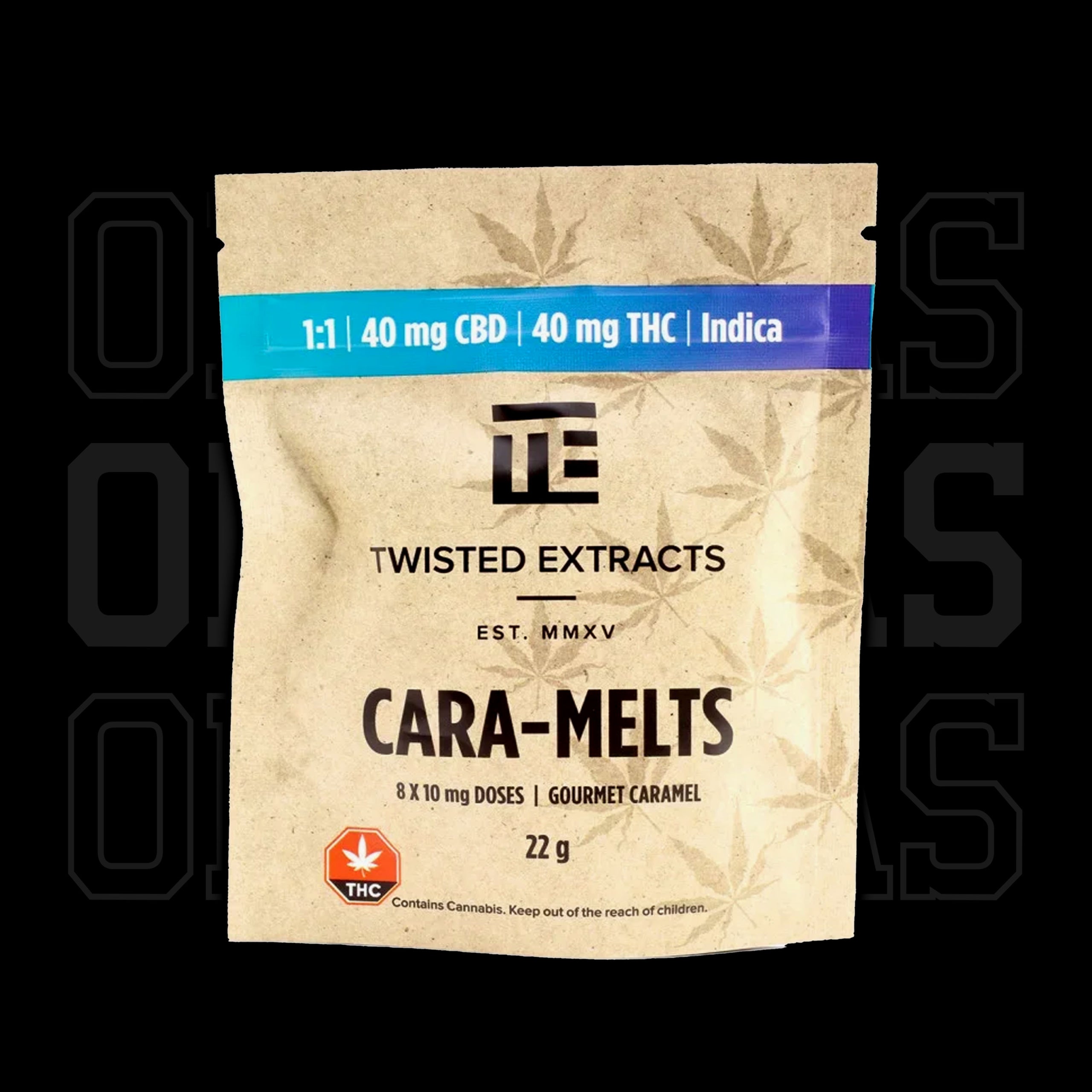 6edibles-twisted-extracts-caramelts-40mg-cbd-40mg-thc-indica-pkg-1024×1024-1
